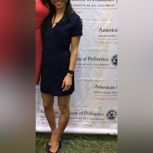 Blue reversible dress